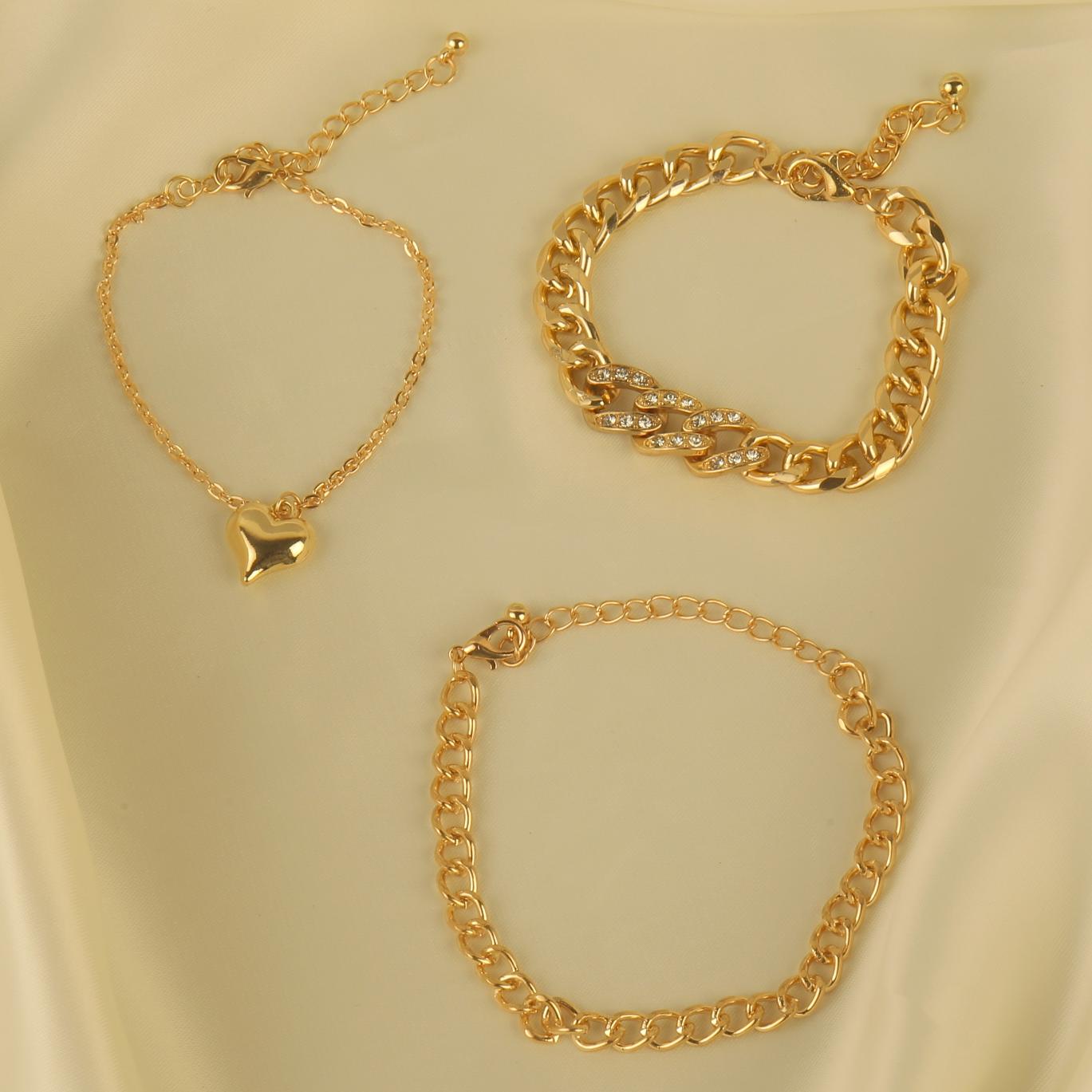 Golden Elegant Bracelet Set