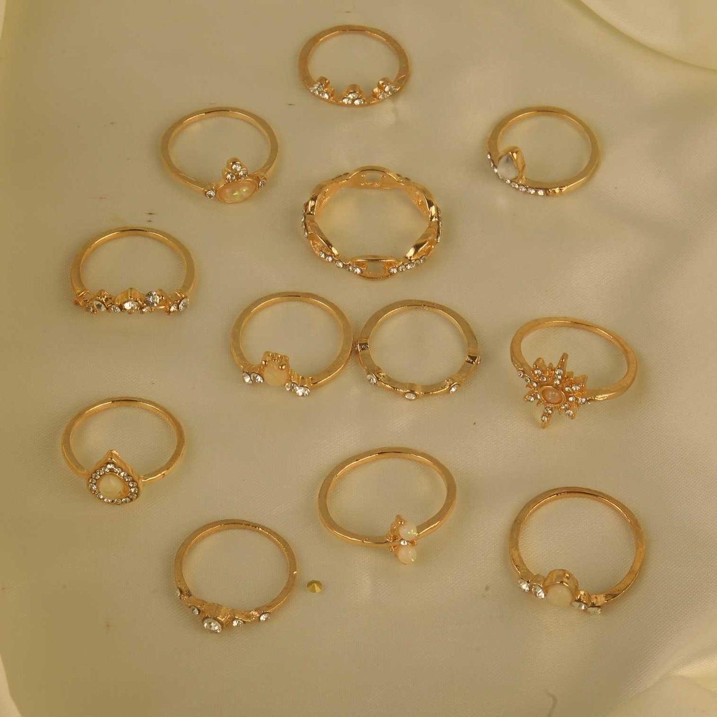 Bohemian White Stone Ring