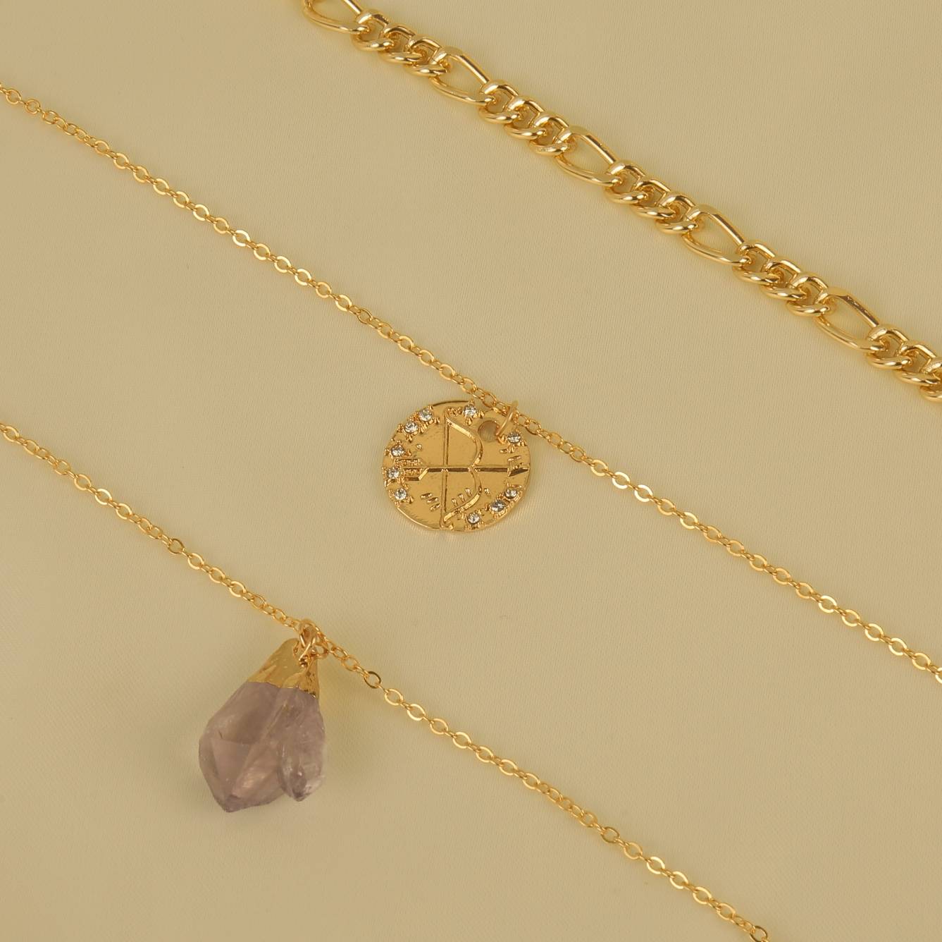 Blue Stone Necklace Set