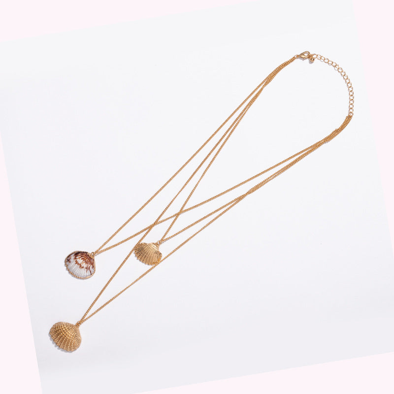 Bohemian Multilayered Shell Necklace