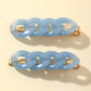 Blue Acrylic Hairpin