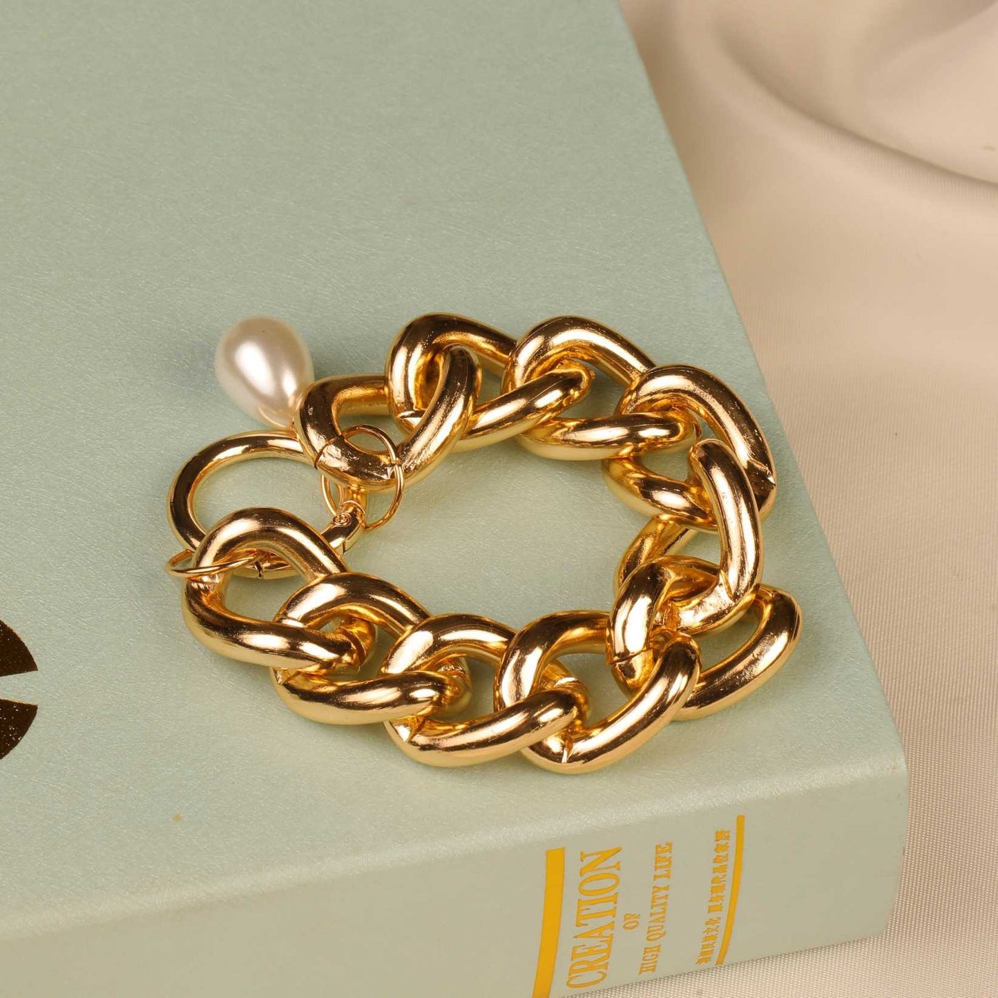 Golden Pearl Bracelet