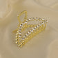 Crescent Stone Hair Clip