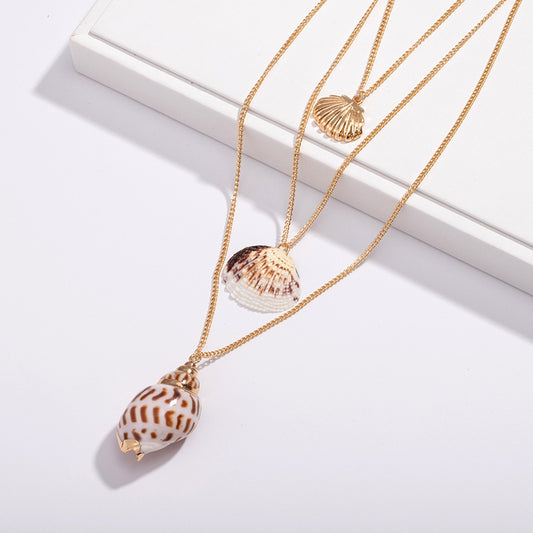 Ocean Bohemian Multilayered Shell Necklace