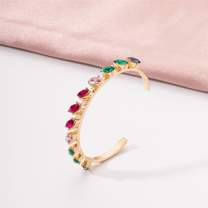 Multicolored Stone Bangle
