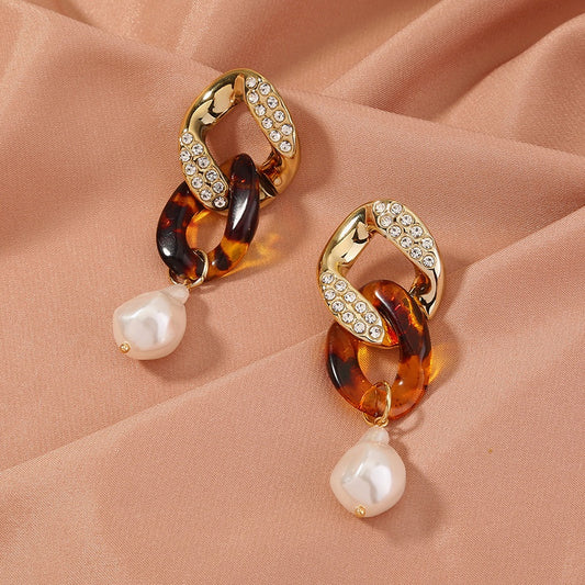 Acrylic Metal Pearl Drop