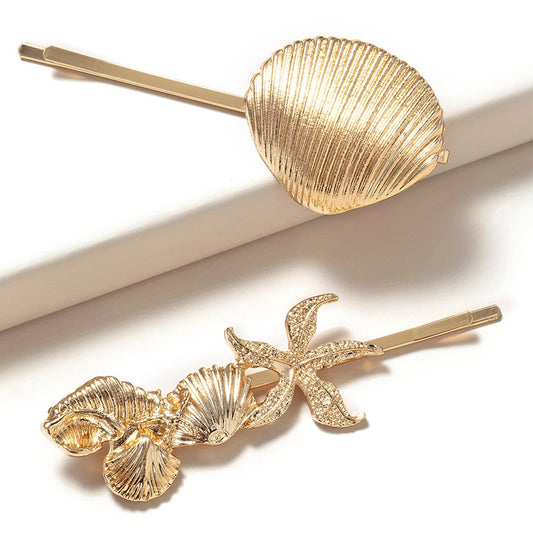 Golden Shell hairpin