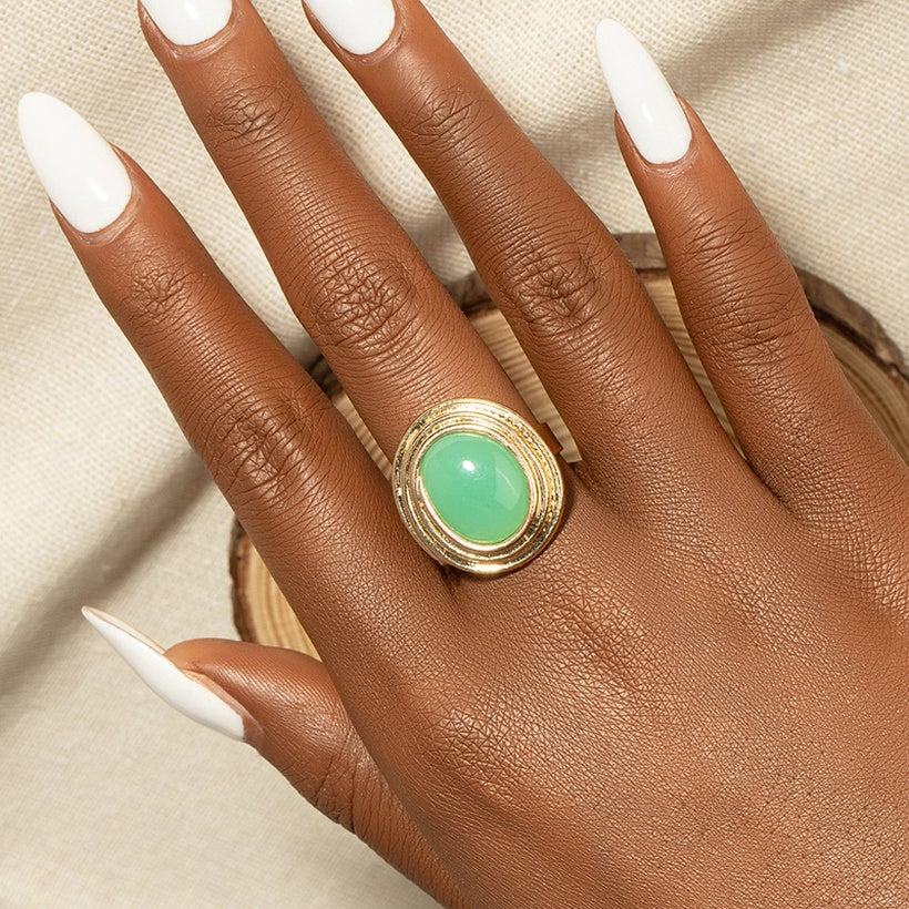 Green Stone Ring