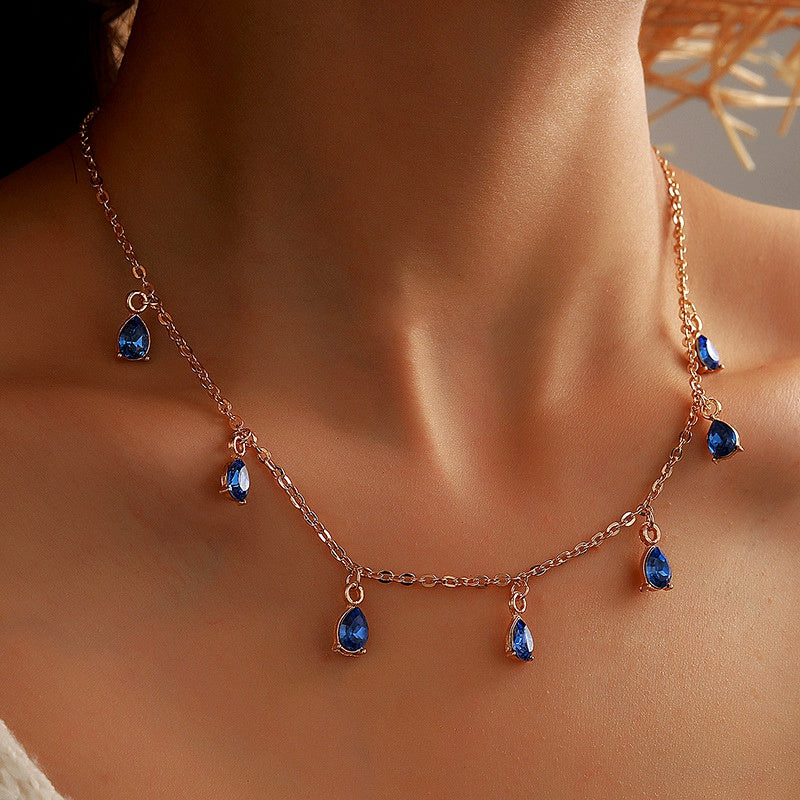 Blue Drops Necklace
