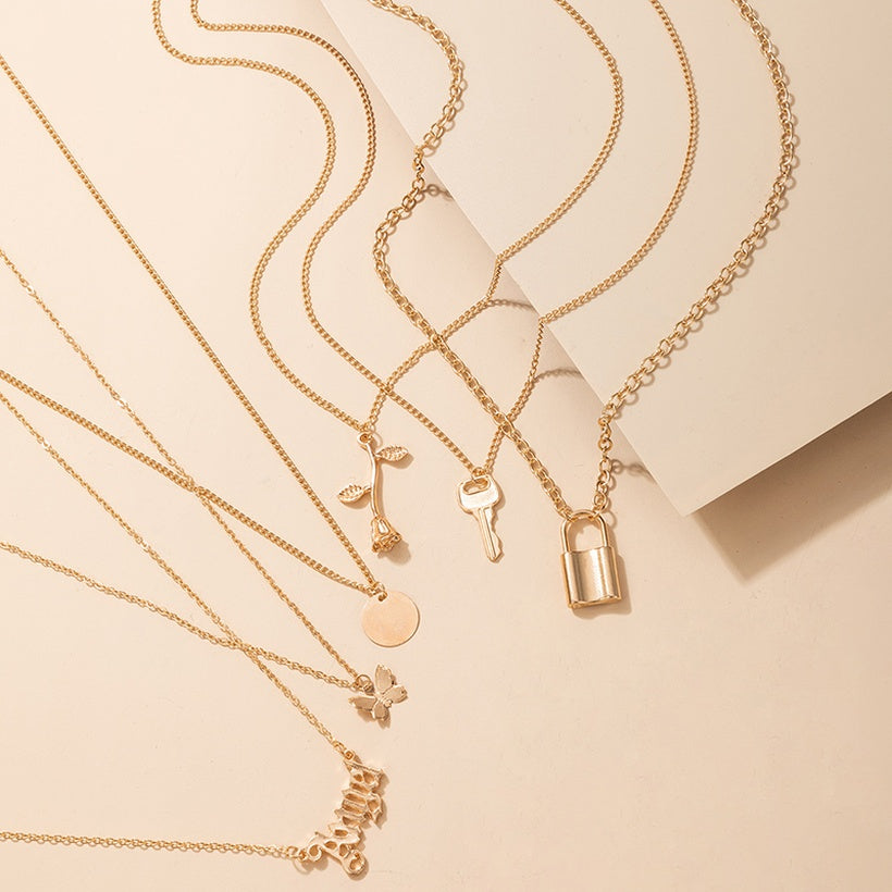 Angel Rose Necklace Set