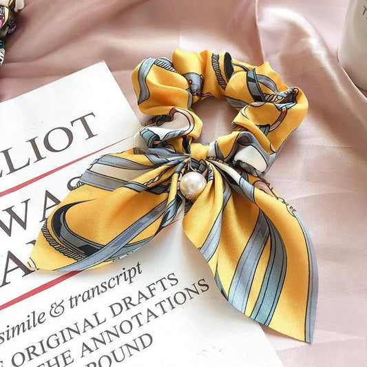 Set of 3 Yellow Scrunchy