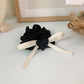 Black Retro Heart Bow Knot