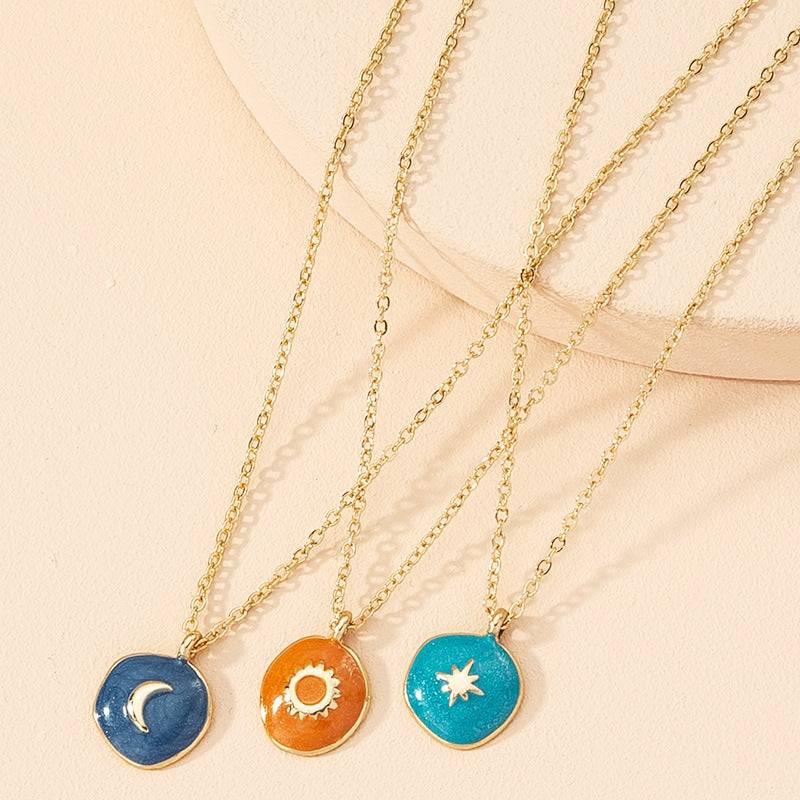 Orange Sun Necklace