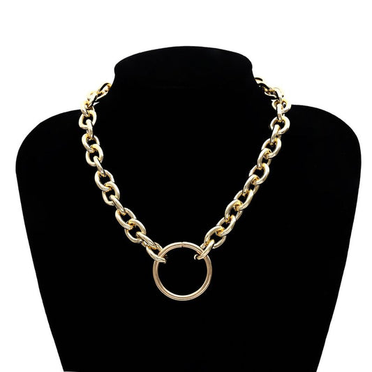 Chunky Hoop Necklace