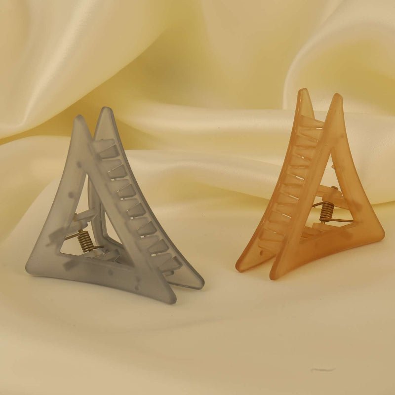 Brown Blue Triangle Pins