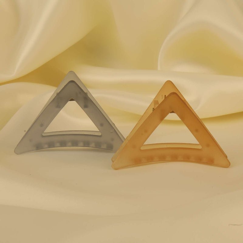 Brown Blue Triangle Pins