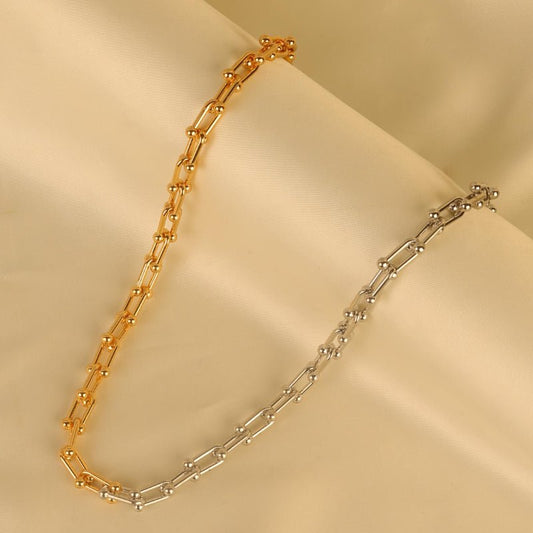 Golden Silver Retro Necklace