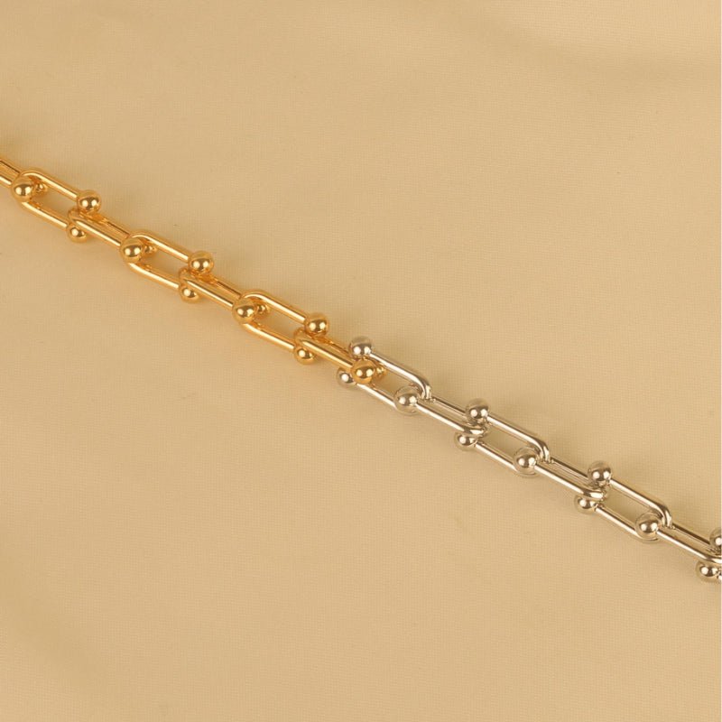 Golden Silver Retro Necklace