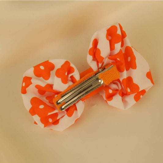 Orange Bowknot Children Hairpin