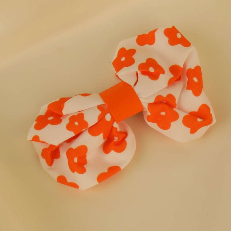 Orange Bowknot Children Hairpin